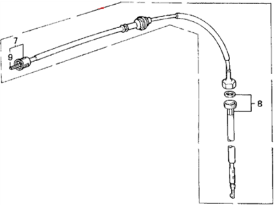 Acura 78410-SD4-A01 Cable Assembly, Speedometer