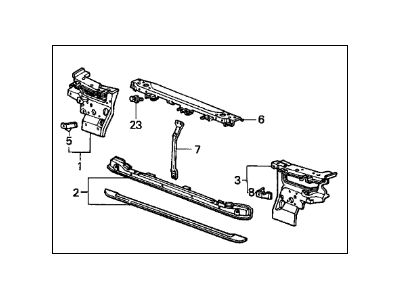 1990 Acura Legend Radiator Support - 60400-SG0-A10ZZ