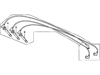 1988 Acura Legend Spark Plug Wire - 32722-PL2-405