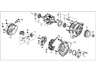 Acura Legend Alternator - 31100-PH7-024