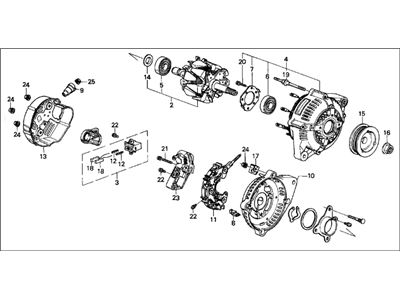 1989 Acura Legend Alternator - 31100-PH7-024