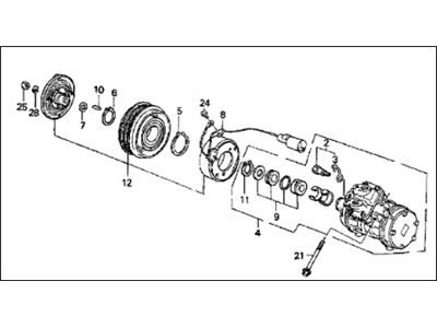 1990 Acura Legend A/C Compressor - 38800-PL2-661