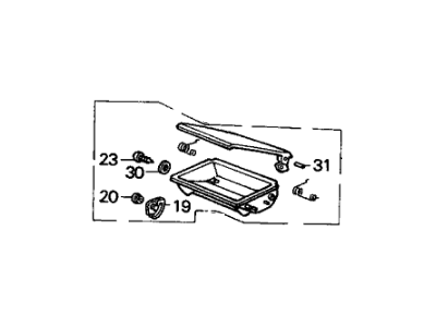 Acura 77770-SG0-A04ZF Pocket Assembly, Center (Graphite Black)