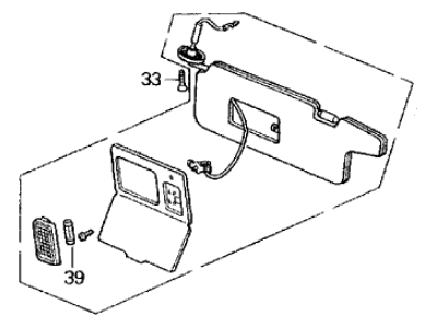 1989 Acura Legend Sun Visor - 83280-SG0-A22ZA