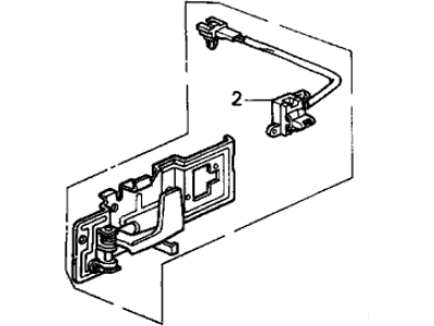 Acura 72160-SG0-A01 Left Front Inside Power Handle Assembly