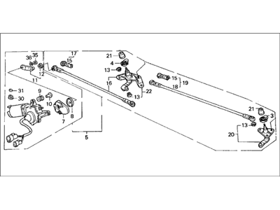 Acura 76530-SG0-A03 Link, Front Wiper (Lh)