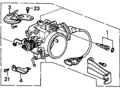 1989 Acura Legend Throttle Body - 16400-PL2-661