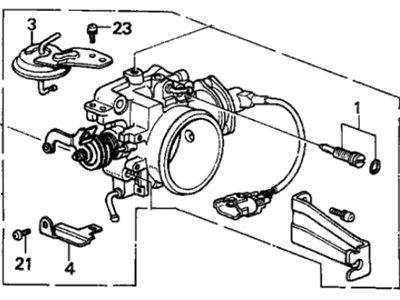 Acura 16400-PL2-661 Throttle Body Assembly (Gh01C)