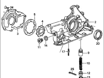 1986 Acura Legend Oil Pump - 15100-PH6-003