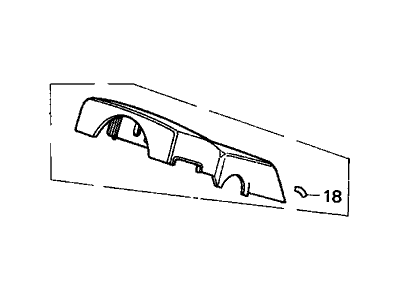 Acura 77350-SG0-A01ZA Cover Assembly, Column (Upper) (Black)