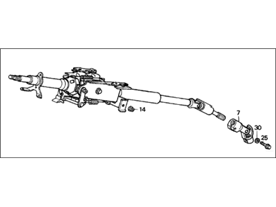 1987 Acura Legend Steering Column - 53200-SG0-A51