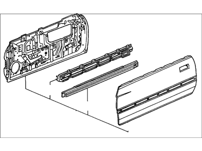 Acura 67450-SK7-003ZZ Hinge, Driver Side Door (Upper)