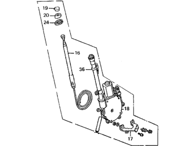 1988 Acura Legend Antenna - 39150-SG0-A01