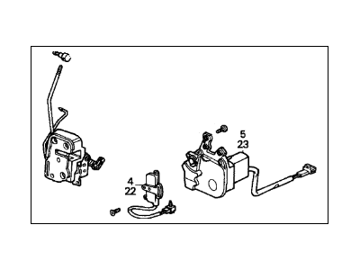 Acura 72110-SG0-A12 Passenger Side Door Power Lock Assembly