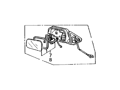 1988 Acura Legend Mirror - 76200-SG0-A14