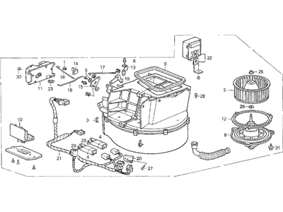 Acura 79300-SD4-G01 Blower Assembly