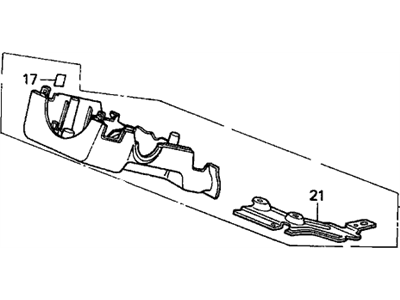 Acura 77360-SG0-A01ZD Cover Assembly, Column (Lower) (Off Black)