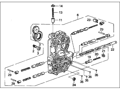 Acura Valve Body - 27000-PL5-040