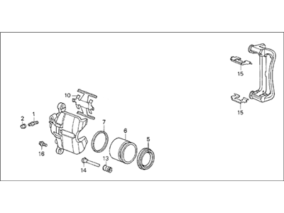 Acura Legend Brake Caliper - 45210-SG0-013