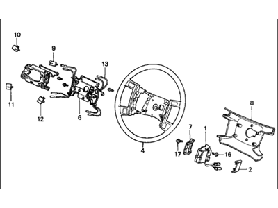 Acura 78510-SG0-A02ZC Steering Wheel (Palmy Blue) (Tokyo Seat)