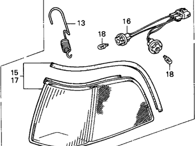 Acura 33650-SG0-A01 Light Assembly, Left Front Position &Side Marker