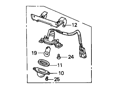 Acura 34100-SG0-003 Light Assembly, License