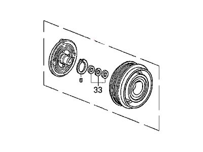 Acura 38900-PL2-N01 Clutch Set, Magnetic