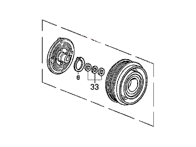 1987 Acura Legend A/C Clutch - 38900-PL2-N01