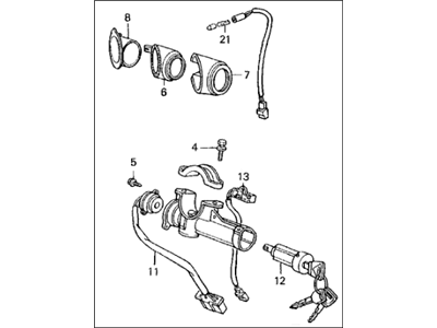 Acura 35100-SG0-A01 Lock Assembly, Steering