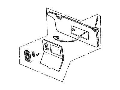 1989 Acura Legend Sun Visor - 83230-SG0-A02ZA