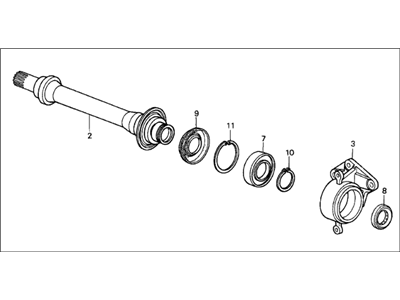 Acura 44500-SG0-900 Half Shaft Assembly