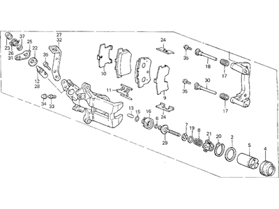 1988 Acura Legend Brake Caliper - 43230-SG0-003