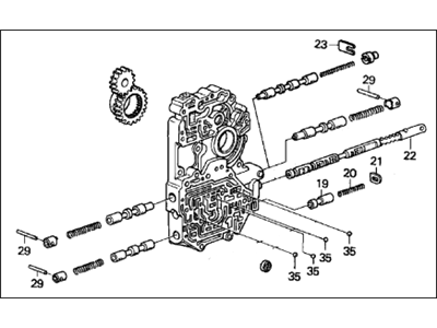 1988 Acura Legend Valve Body - 27105-PL5-J01