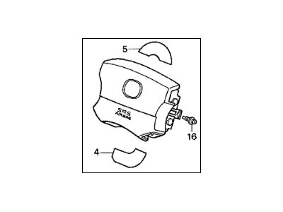 Acura 06770-SY8-A80ZB Driver Airbag Assembly (Quartz Gray) (Takata)