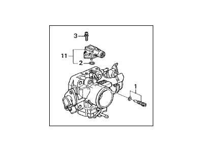 Acura 16400-P6W-A61 Throttle Body Assembly (Gfd5A)