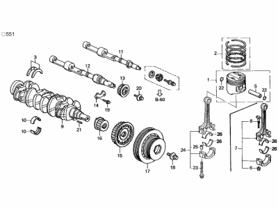 1998 Acura CL Rod Bearing - 13027-PAA-S10