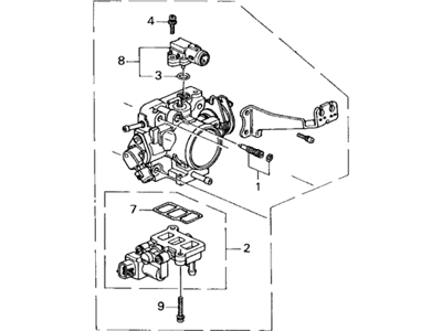 Acura CL Throttle Body - 16400-P8A-A01