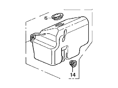 Acura 76841-SV1-A02 Windshield Washer Tank