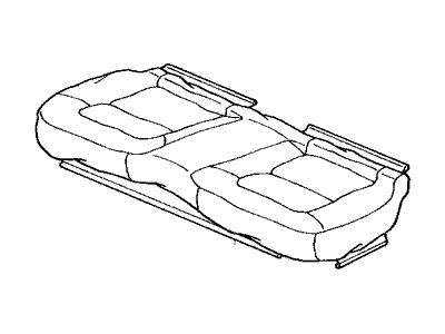 Acura 82131-SY8-A81ZA Rear Seat Cushion Cover (Classy Gray) (Leather)