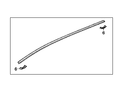 Acura 74306-SY8-A00 Molding Assembly, Roof