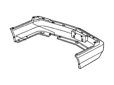 Acura 71501-SY8-A00ZZ Rear Bumper Face