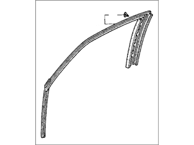 Acura CL Window Run - 72235-SY8-003