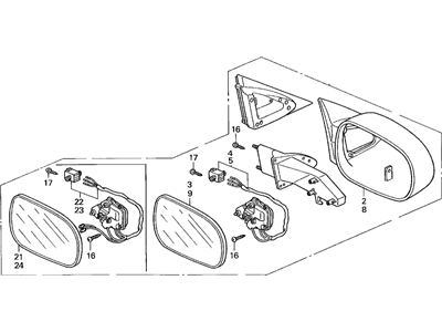 Acura CL Mirror - 76250-SY8-A02ZH
