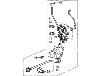 Acura 72150-SY8-A01 Left Front Door Power Lock Assembly