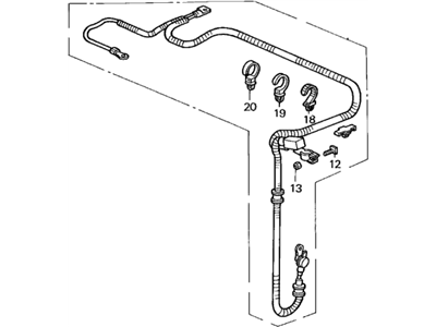 Acura 32410-SS8-A00 Positive Battery Cable Starter Harness