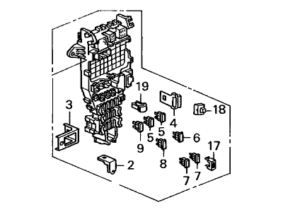 1997 Acura CL Fuse Box - 38200-SS8-A01