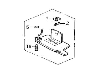 1997 Acura CL Sun Visor - 83230-SY8-A61ZA