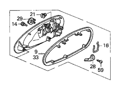 Acura 72145-SY8-A01 Passenger Side Door Cylinder