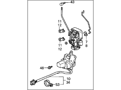 1998 Acura CL Door Lock - 72110-SY8-A01