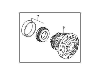 Acura 41100-P7Z-305 Case, Differential